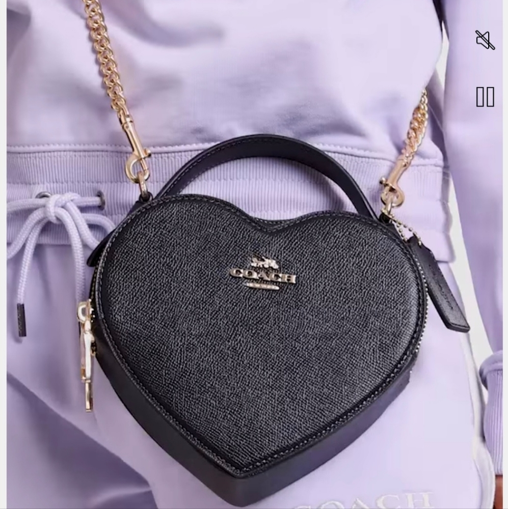 Coach heart bag